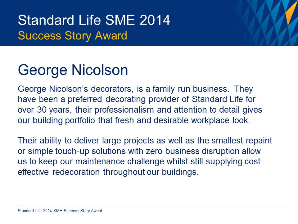 GND Standard Life Award 2014 pic
