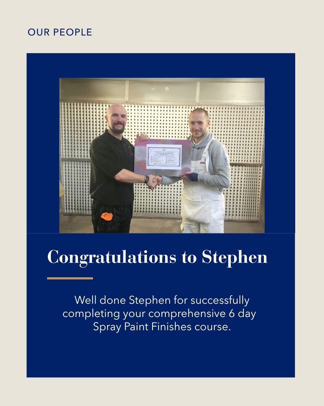 Proposed News Post SC Spray Paint Finishes Course